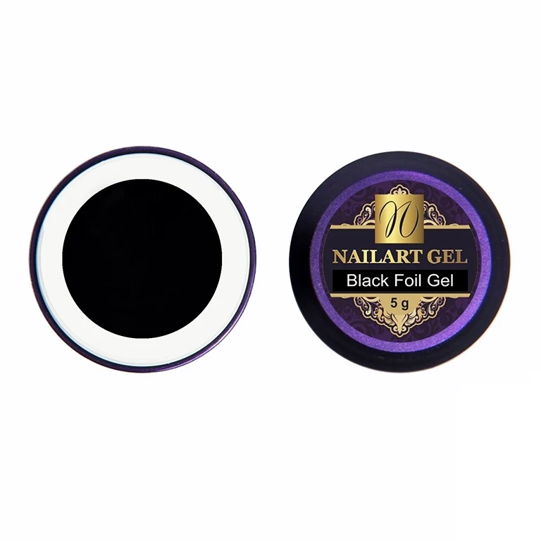 Nagelfolien Gel (mit Schwitzschicht) "Black Foil Gel" (TPO-free)