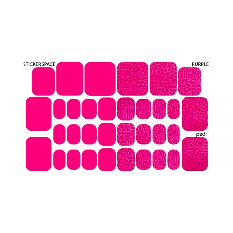 Purple - PEDIKÜRE Nail Wraps StickerSpace