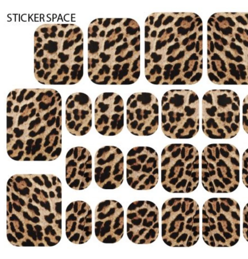 Leopard - PEDIKÜRE Nail Wraps StickerSpace