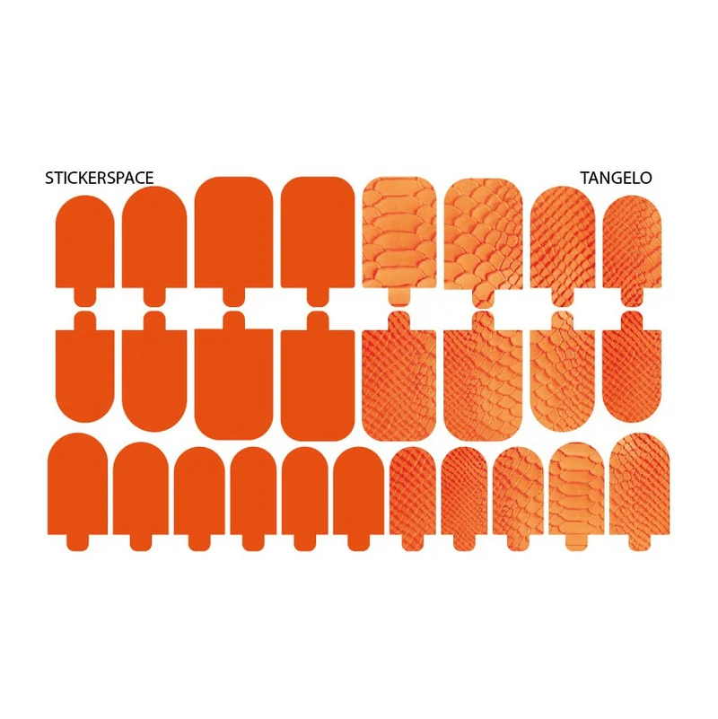 Tangelo - Nail Wraps StickerSpace