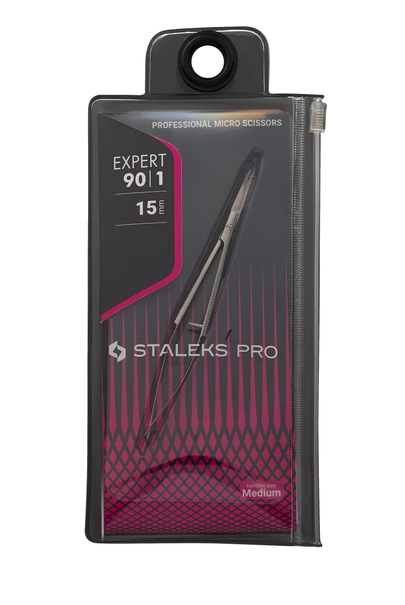 STALEKS PRO Expert 90 type 1, cuticle scissors, manicure nail tools, cuticle cutter SE-90-1