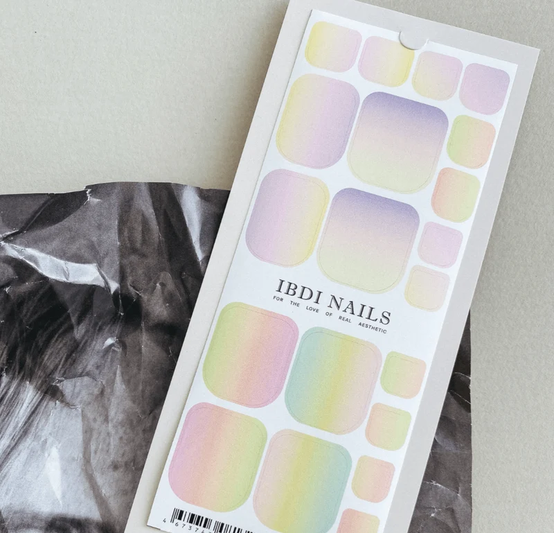110 PASTEL OMBRE - PEDIKÜRE Nail Wraps IBDI Nails