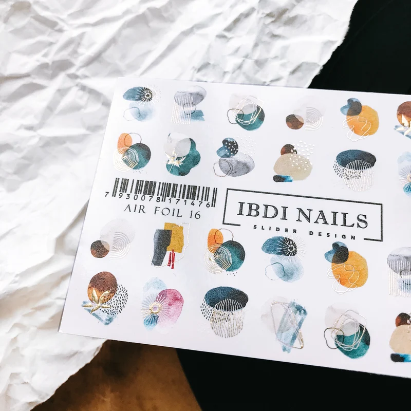 IBDI Abstract nail decals / sliders AIR FOIL 16