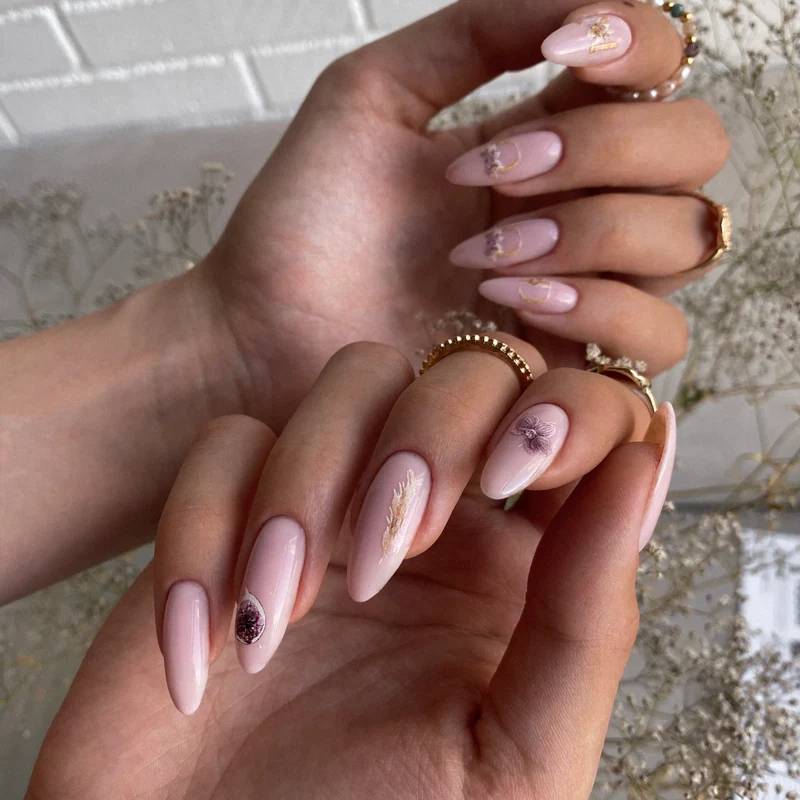 IBDI Leaf and fig nail decals / sliders #Colorful 64