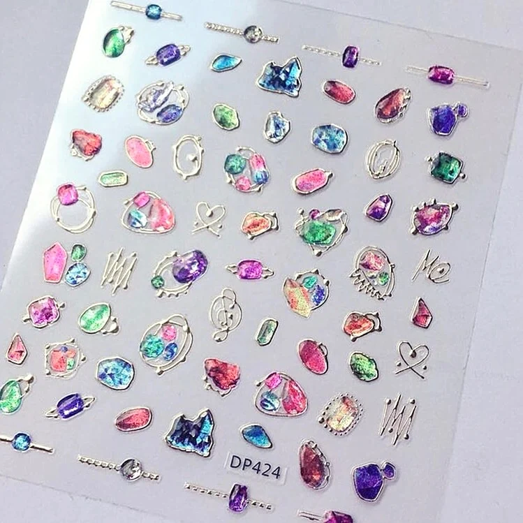 Gem nail stickers