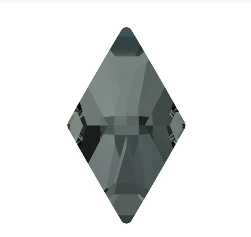 Strasssteine "2773 Black Diamond F" 6 St. (5mmx3mm) von Swarovski