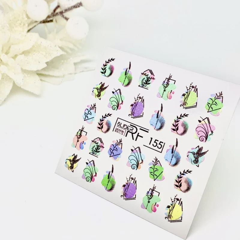 Sticker Design RF155 Blätter (Wasserlösliche Aufkleber) Слайдер