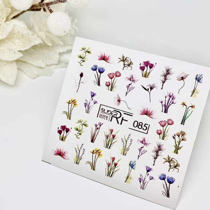 Sticker Design RF085 Blumen (Wasserlösliche Aufkleber) Слайдер