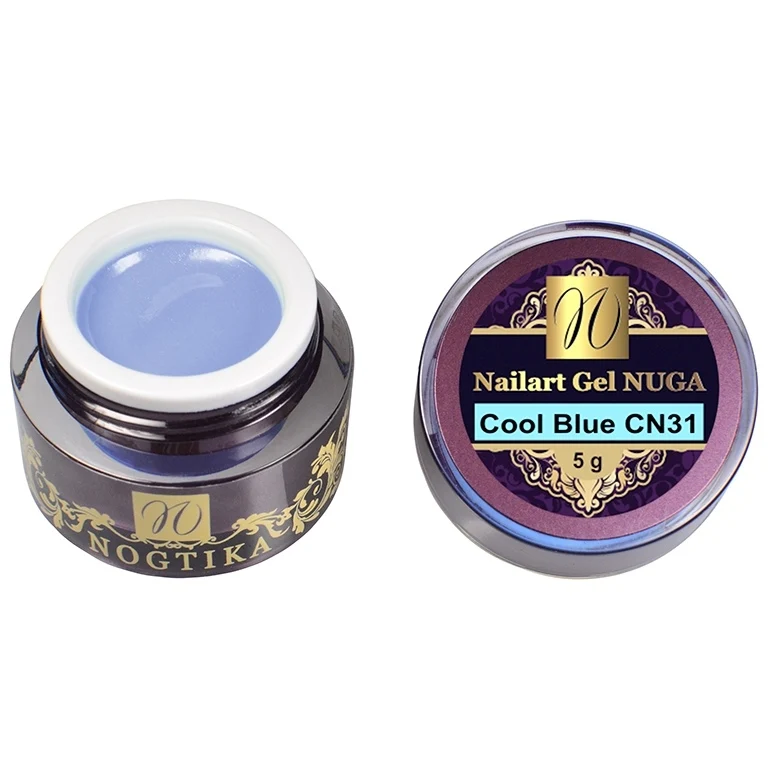Nailart Farbgel NUGA "Cool Blue" (ohne Schwitzschicht) CN31 (TPO-free)