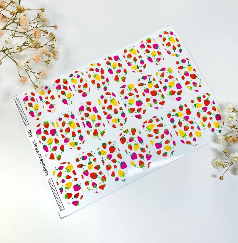 Nagelfolie 466 Nail Wraps für Maniküre AMINAILS