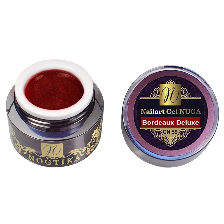 Nailart Farbgel NUGA (ohne Schwitzschicht) "Bordeaux Deluxe" (TPO-free)