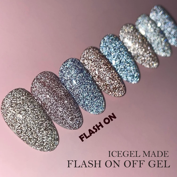 ICEGEL Flash on / off gel polish 1198-1205
