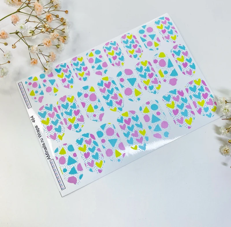 Nagelfolie 464 Nail Wraps für Maniküre AMINAILS