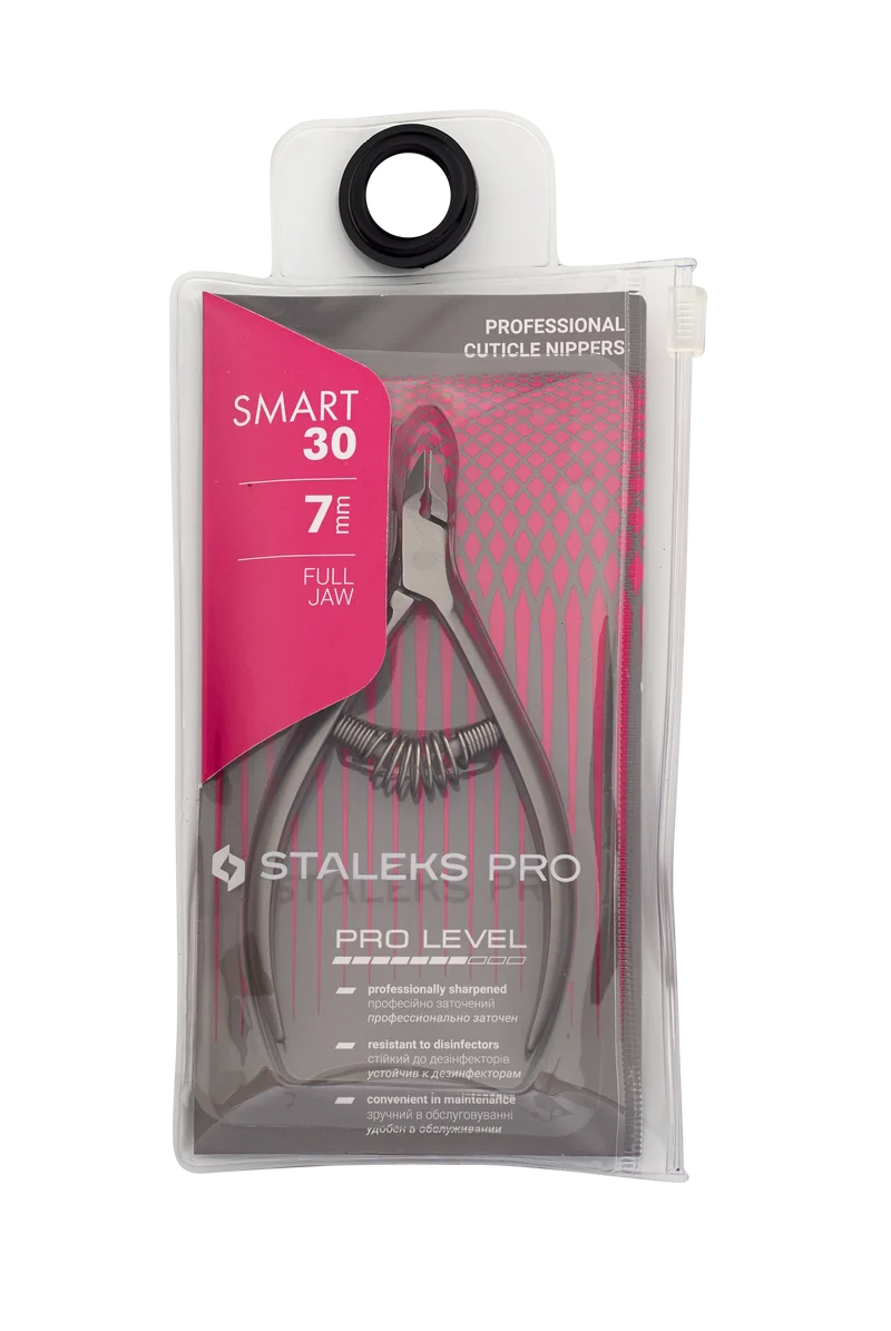 STALEKS PRO Smart 30 cuticle nipper 7mm working part, manicure nail tools, cuticle cutter NS-30-7