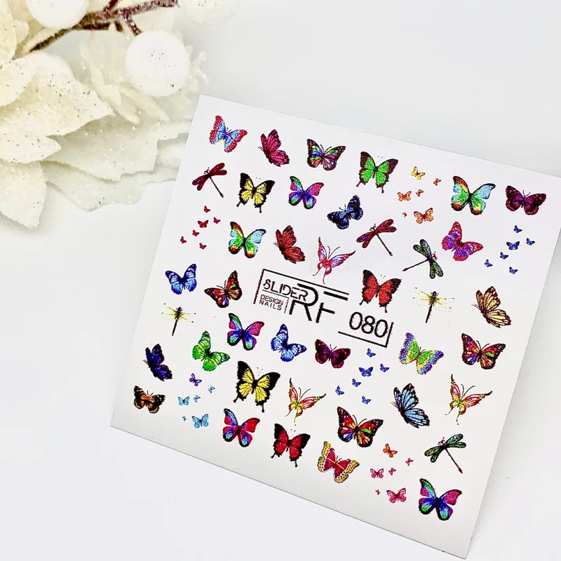 Slider.RF Butterfly nail decals / sliders 080