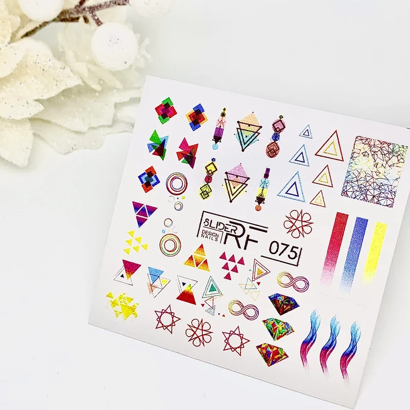 Slider.RF Geometric nail decals / sliders 075