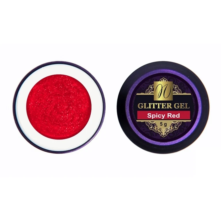Glitter Gel "Spicy Red" 5ml (TPO/HEMA-free)