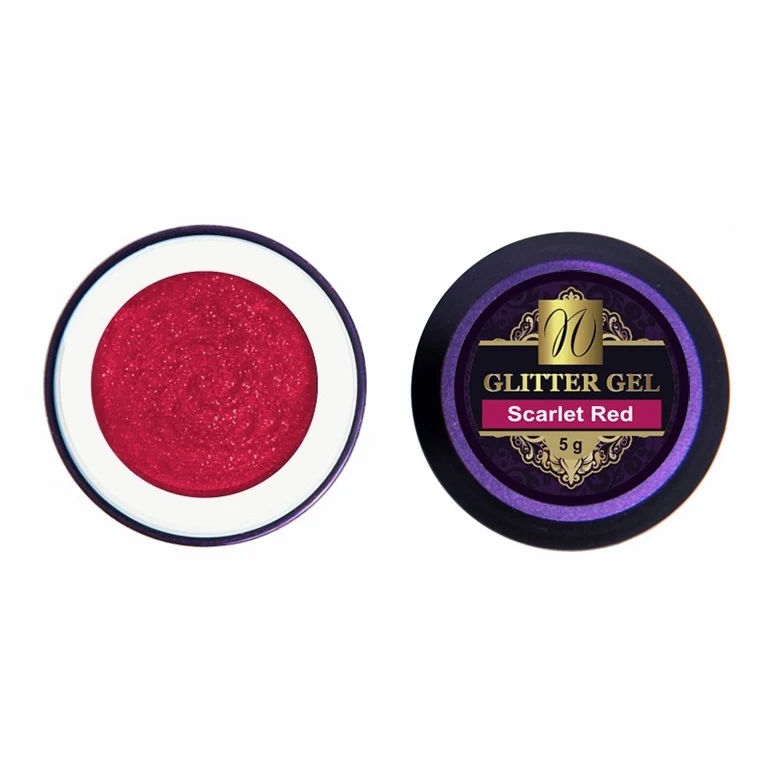 Glitter Gel "Scarlet Red" 5ml (TPO/HEMA-free)