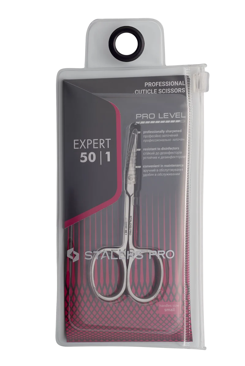 STALEKS PRO Expert 50 cuticle scissors, manicure nail tools, cuticle cutter SE-50-1