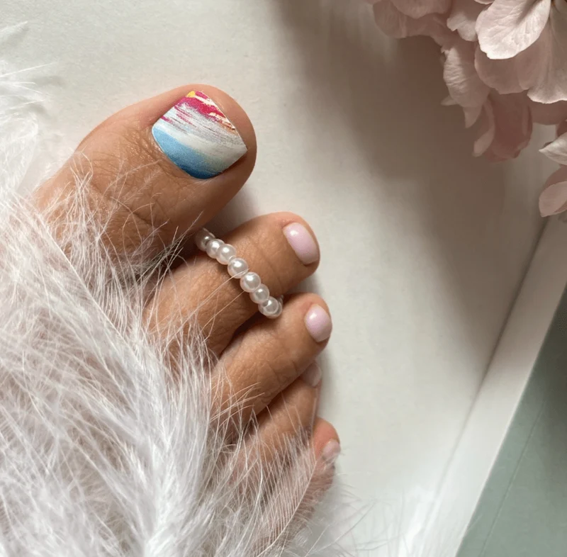 109 EPHEMERAL - PEDIKÜRE Nail Wraps IBDI Nails