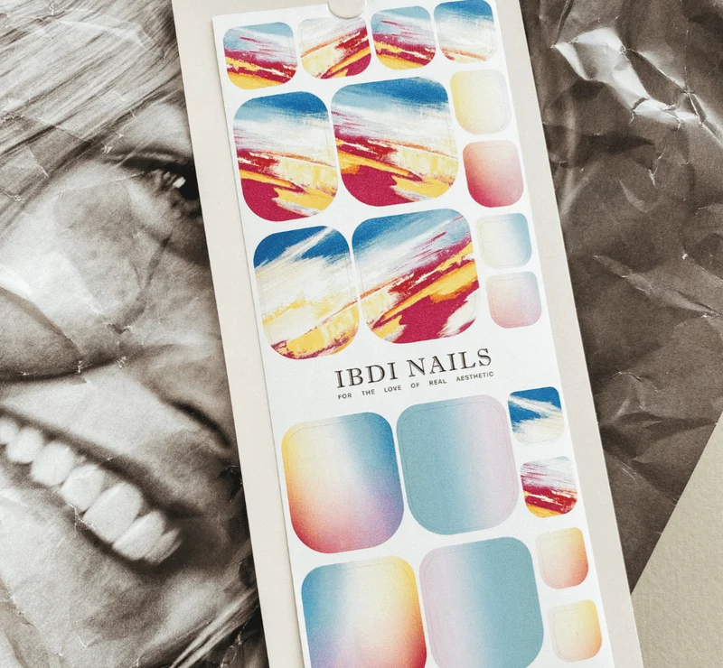 109 EPHEMERAL - PEDIKÜRE Nail Wraps IBDI Nails