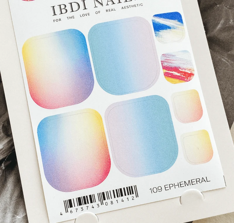 109 EPHEMERAL - PEDIKÜRE Nail Wraps IBDI Nails
