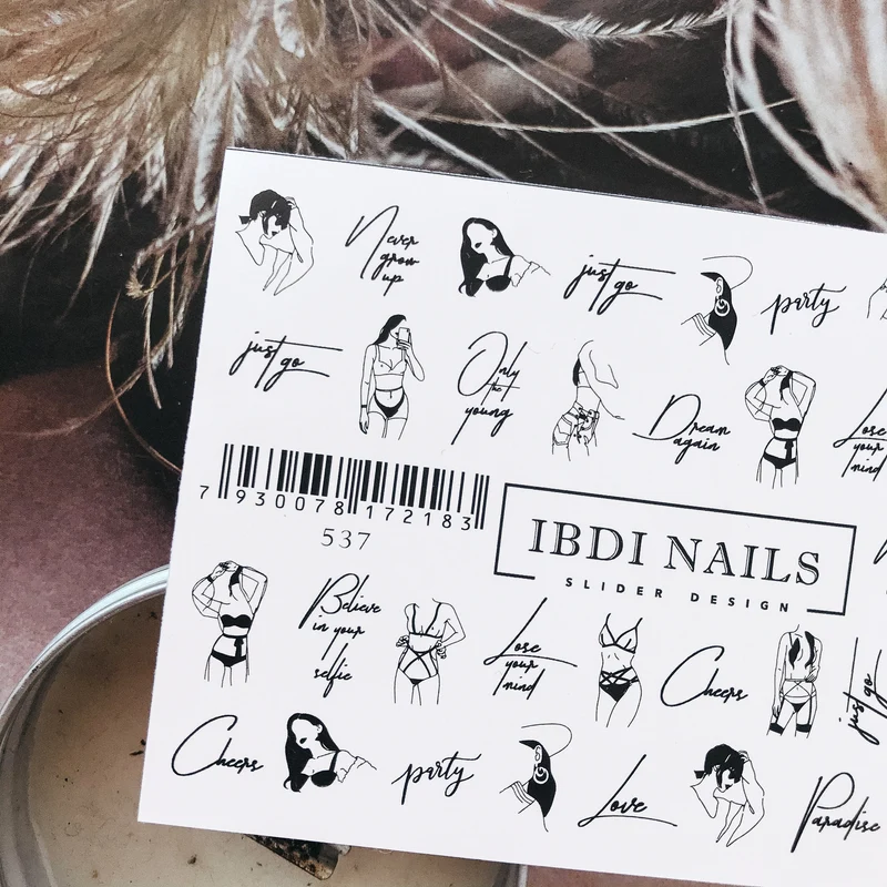 IBDI Sexy nail decals / sliders #537