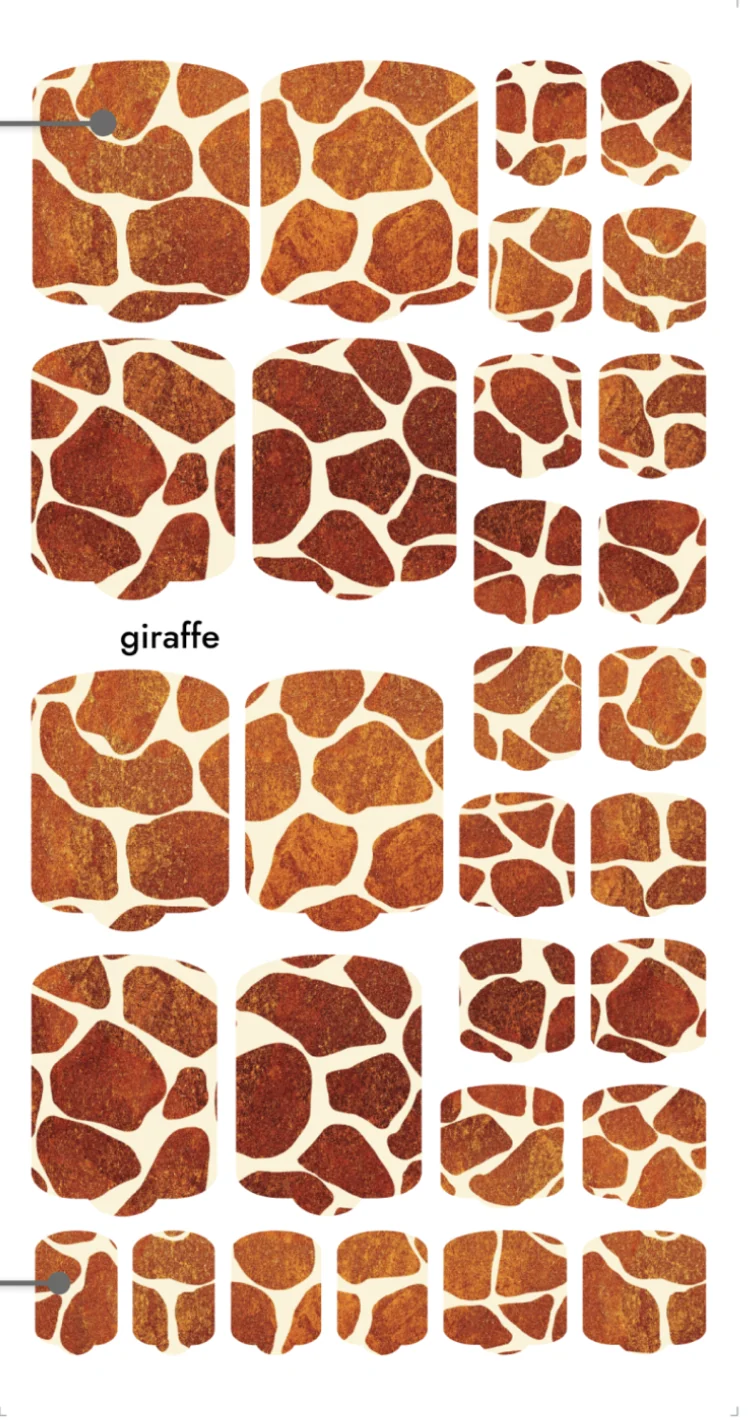 Nagelfolie Giraffe - PEDIKÜRE Nail Wraps by Provocative Nails