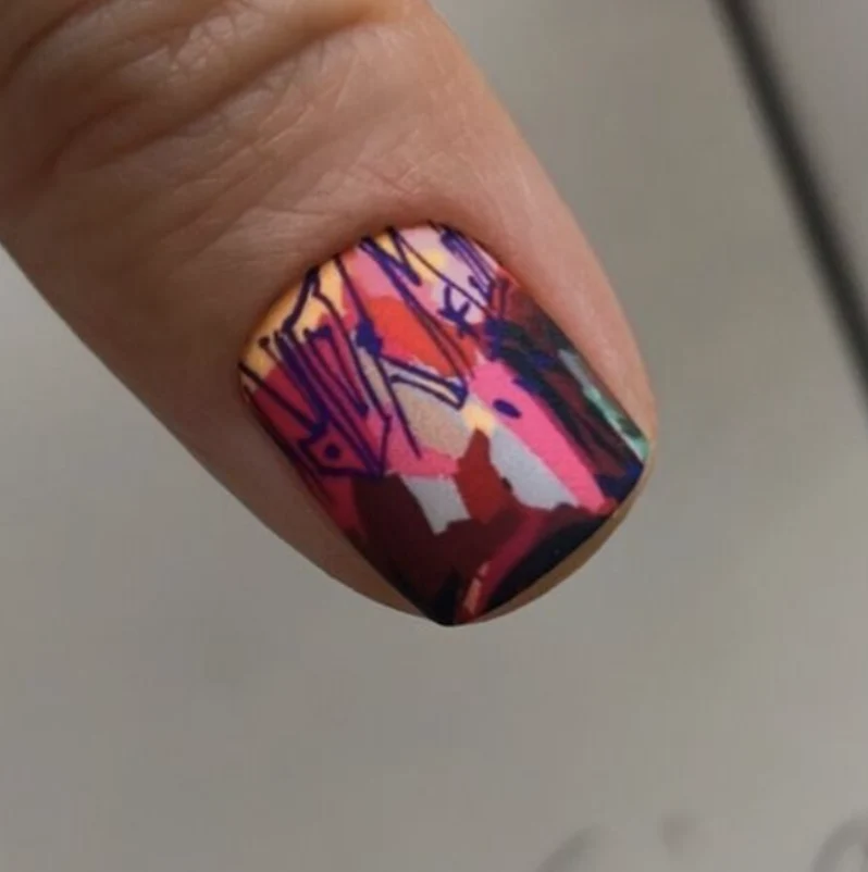 Nagelfolie Mon lisa - Nail Wraps by provocative nails & safinailstudio