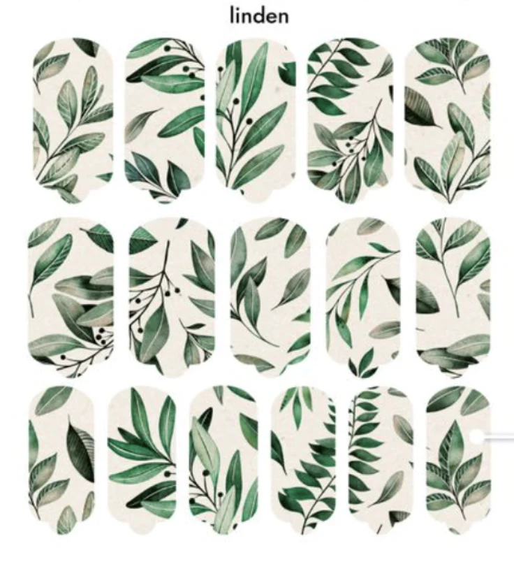 Nagelfolie Linden - Nail Wraps by provocative nails & safinailstudio
