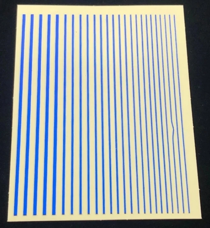 Sticker dehnbare Streifen metallic-blau