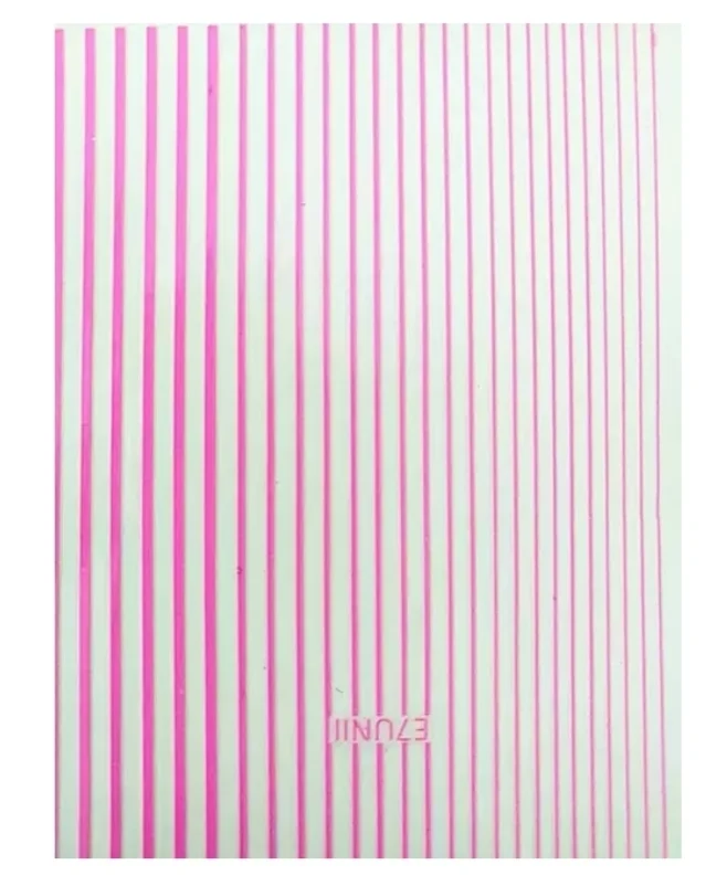 Sticker dehnbare Streifen neon-pink LAQUE