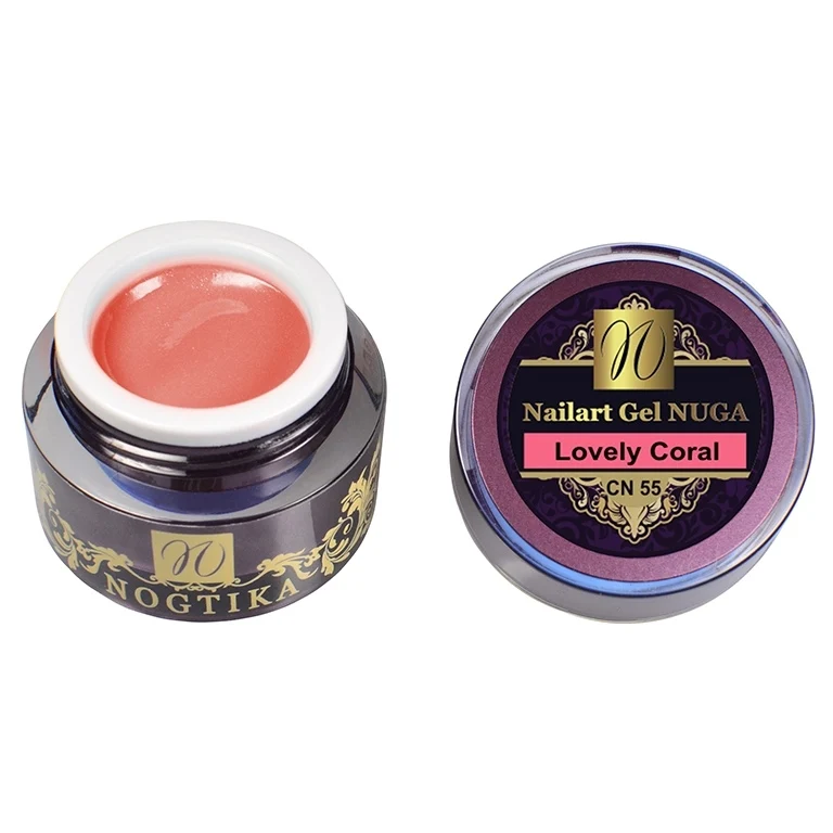Nailart Farbgel NUGA (ohne Schwitzschicht) "Lovely Coral" (TPO-free)