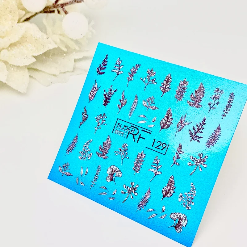 Slider.RF Leaf nail decals / sliders 129