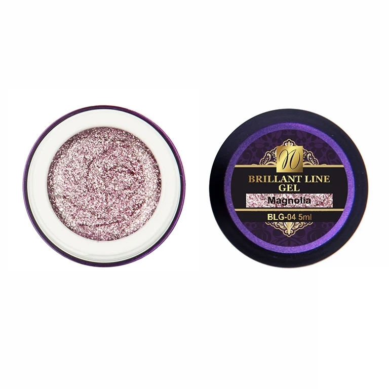 Extrem-Glitter Gel "Magnolia" (Brillant-Line) 5ml (TPO/HEMA-free)