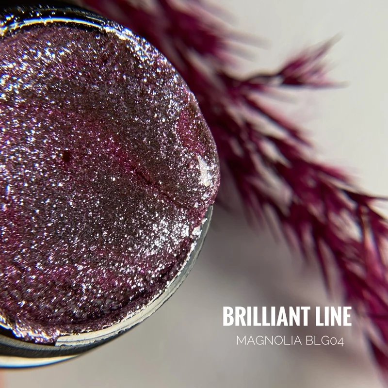 Extrem-Glitter Gel "Magnolia" (Brillant-Line) 5ml (TPO/HEMA-free)
