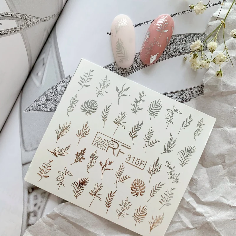Slider.RF Foil leaf nail decals / sliders 315F