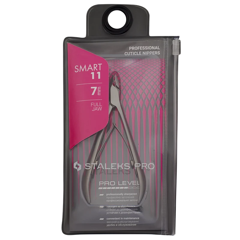 STALEKS PRO Smart 11 cuticle nipper 7mm working part, manicure nail tools, cuticle cutter NS-11-7