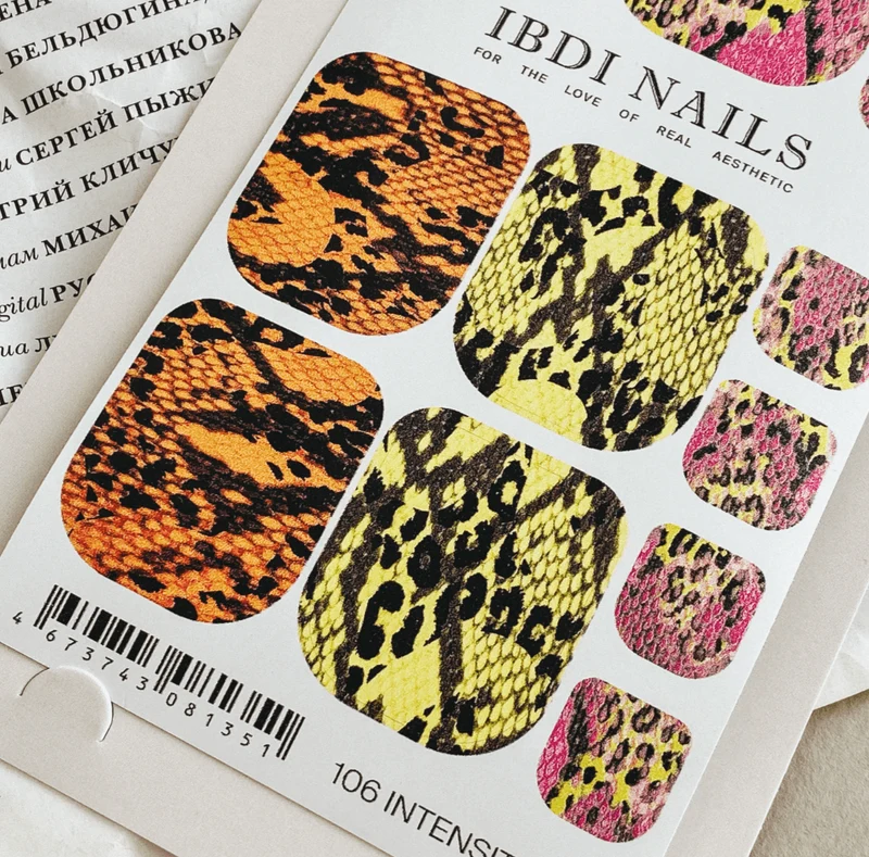 106 INTENSITY - PEDIKÜRE Nail Wraps IBDI Nails