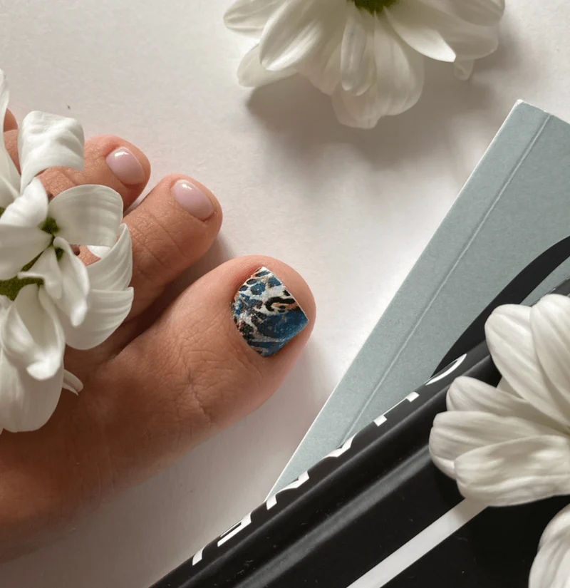 105 EXOTIC PRINT - PEDIKÜRE Nail Wraps IBDI Nails