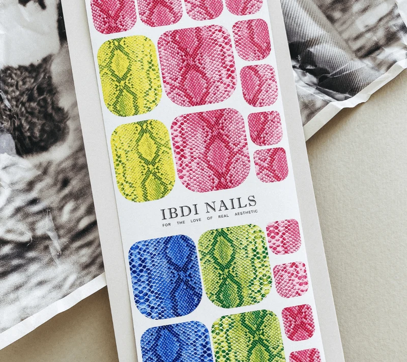 104 MULTIPLE SKIN - PEDIKÜRE Nail Wraps IBDI Nails