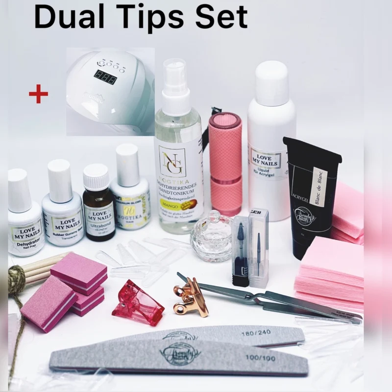 DUAL Tips Sparset (alles was Du für eine Modellage mit Dualtips benötigst)