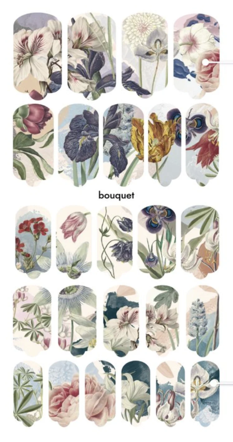 Nagelfolie Bouquet - Nail Wraps by provocative nails & safinailstudio