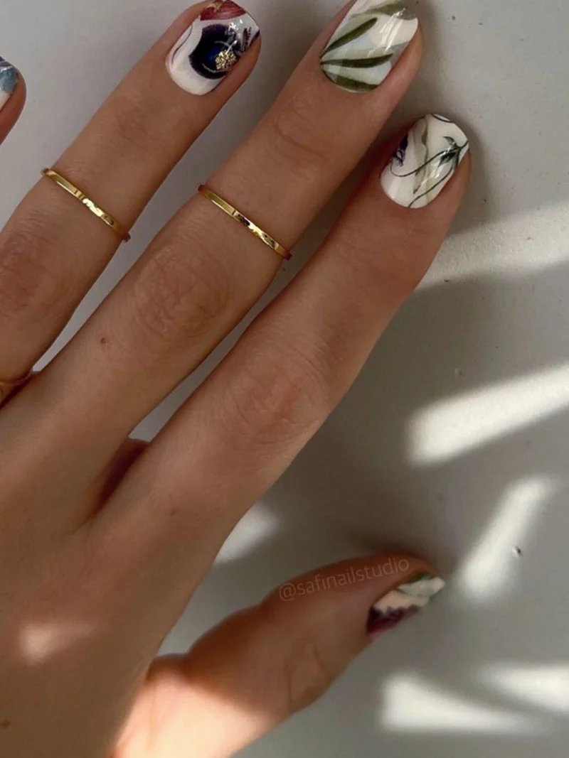 Nagelfolie Bouquet - Nail Wraps by provocative nails & safinailstudio