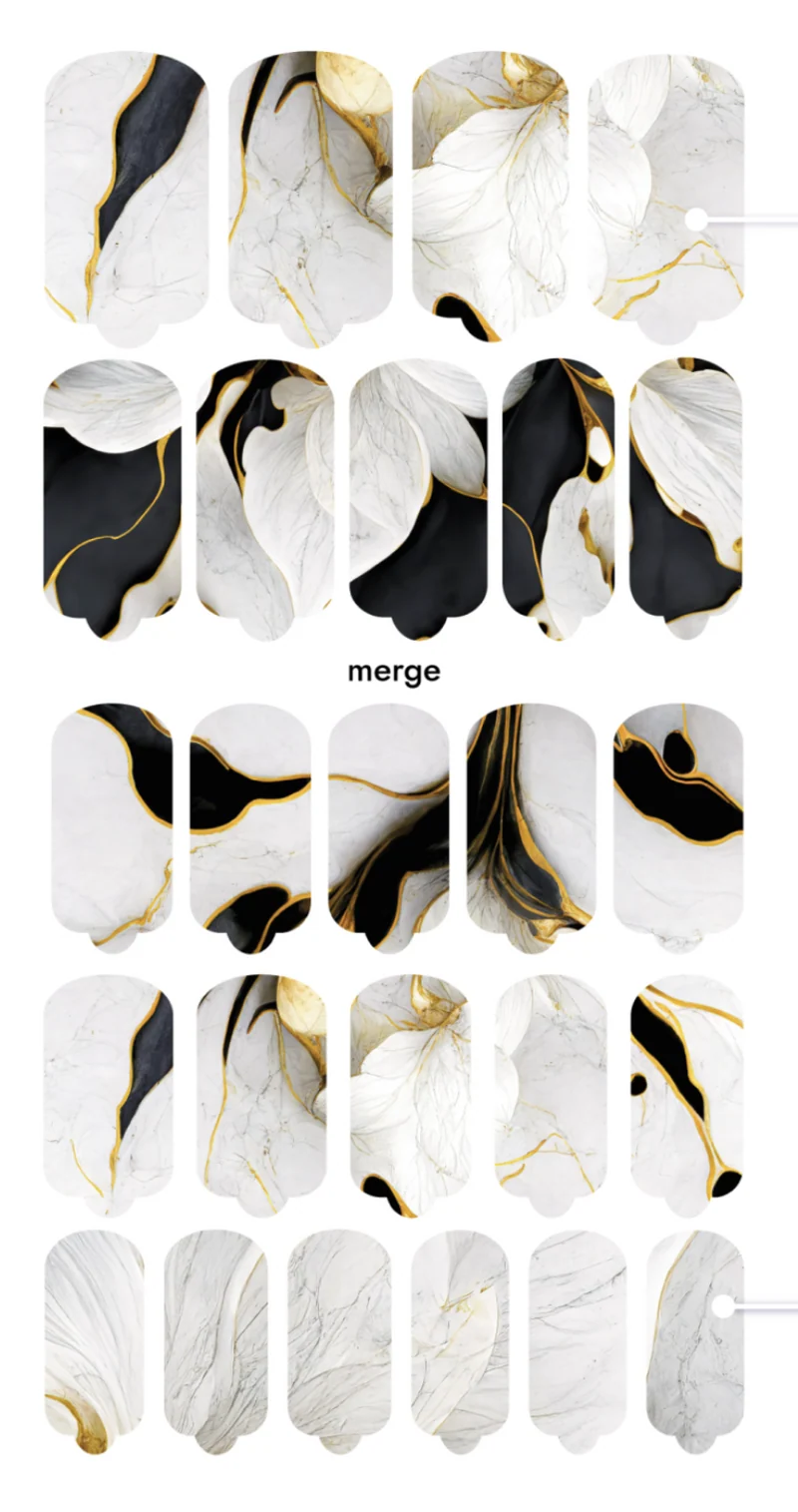 Nagelfolie Merge - Nail Wraps by provocative nails & safinailstudio