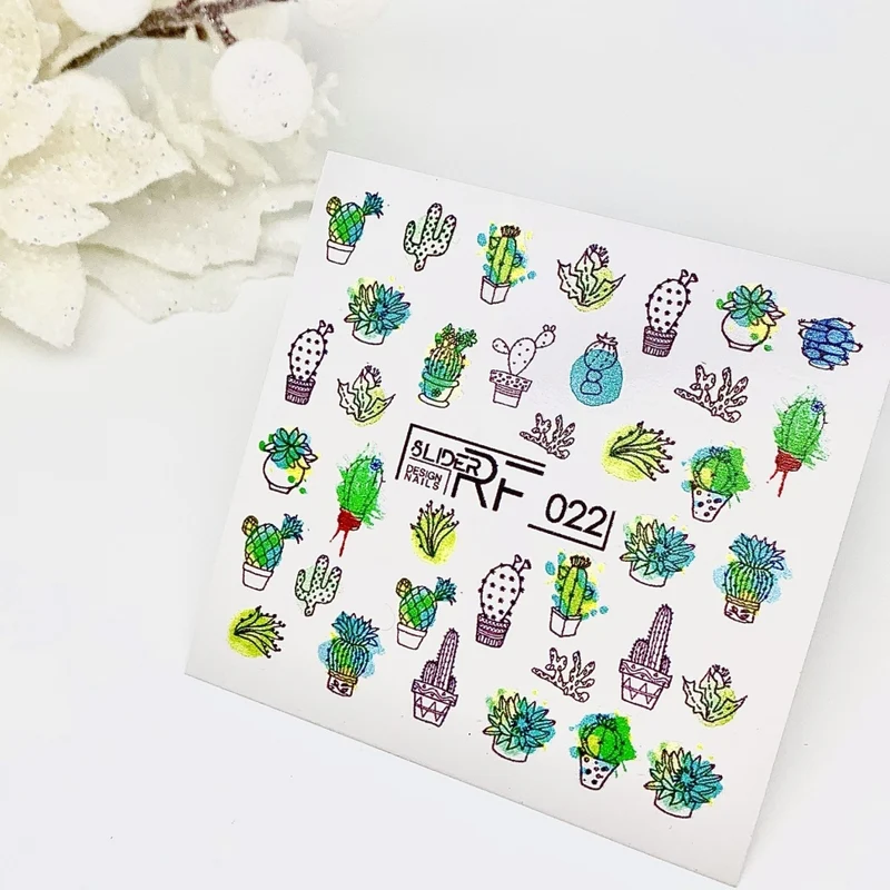 Sticker Design RF022 Kaktus (Wasserlösliche Aufkleber) Слайдер
