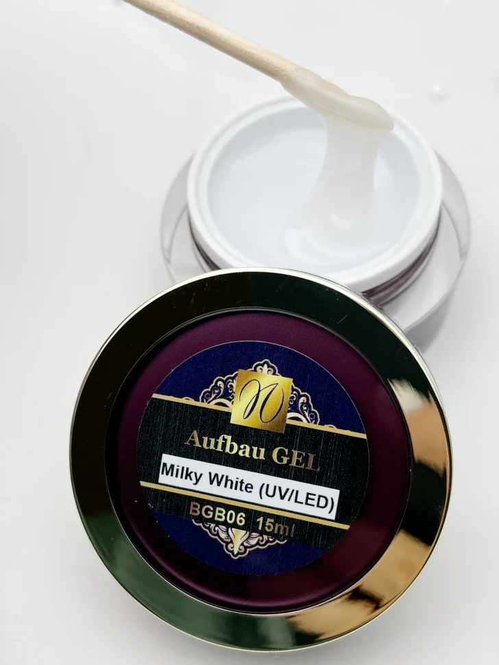 UV Aufbau Gel "Milky White" 15ml (TPO/HEMA-free)