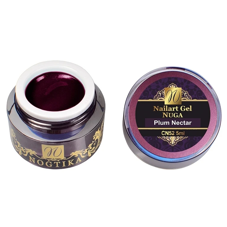 Nailart Farbgel NUGA (ohne Schwitzschicht) "Plum Nectar" (TPO-free)