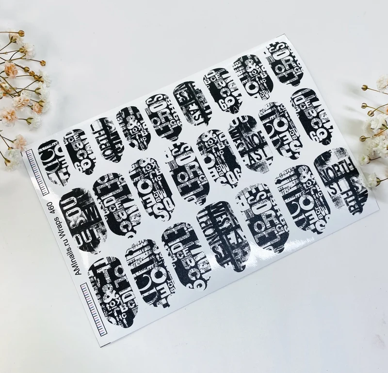 Nagelfolie 460 Nail Wraps für Maniküre AMINAILS