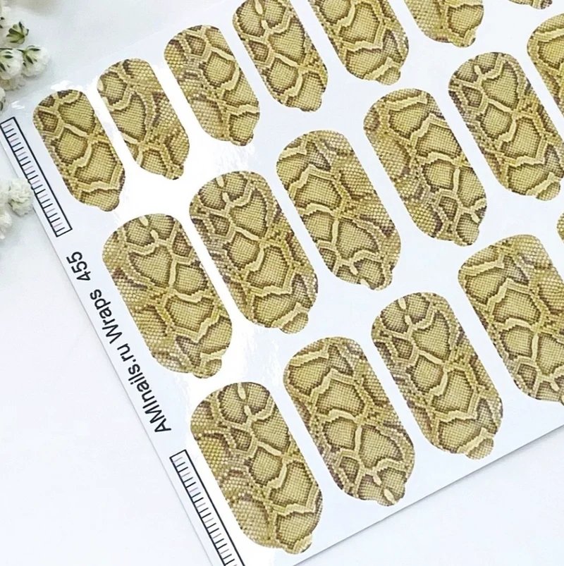 Nagelfolie 455 Nail Wraps für Maniküre AMINAILS